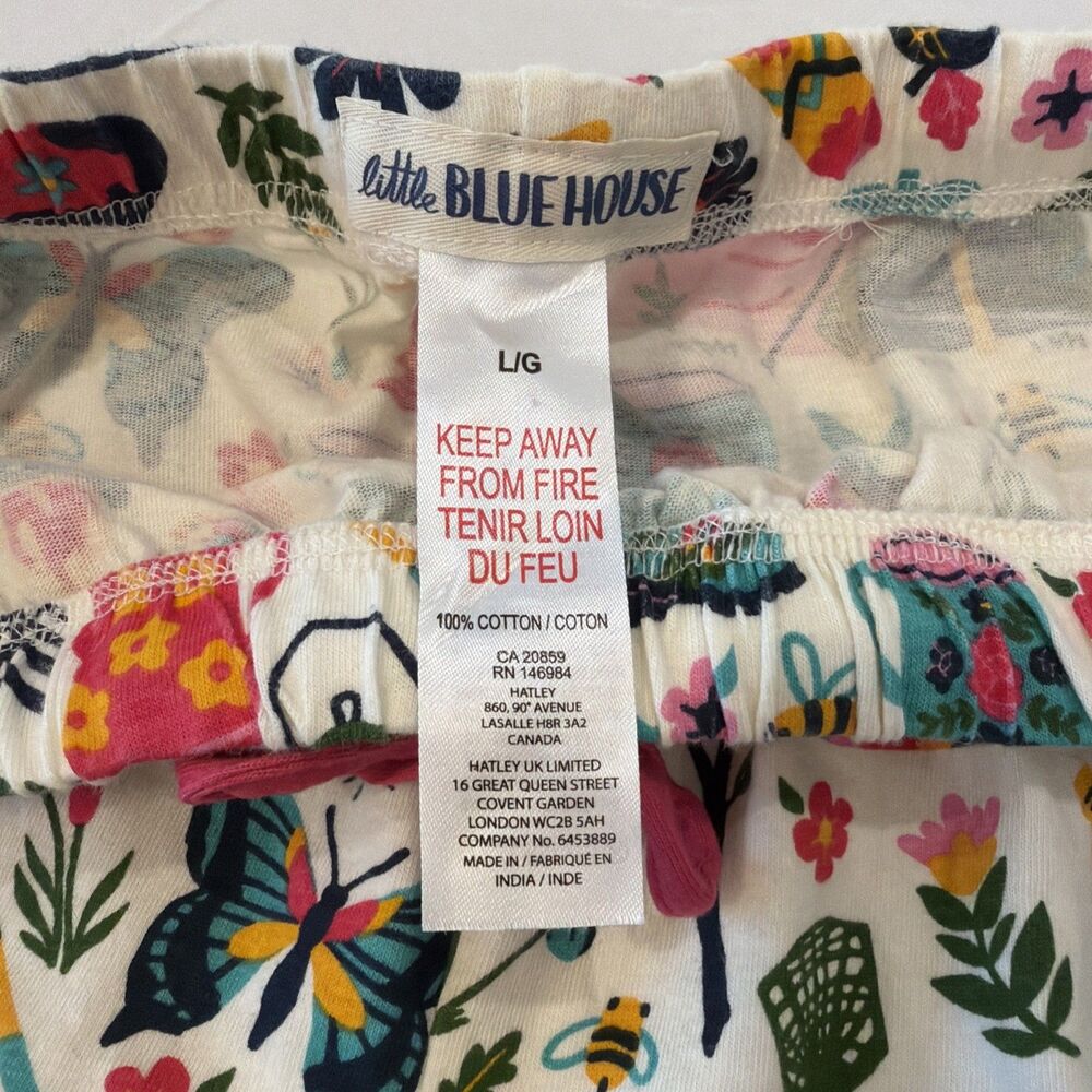 Little Blue House Womens L Pajama Shorts PJ Girly Glamping Sleep Lounge Campcore - Picture 4 of 15